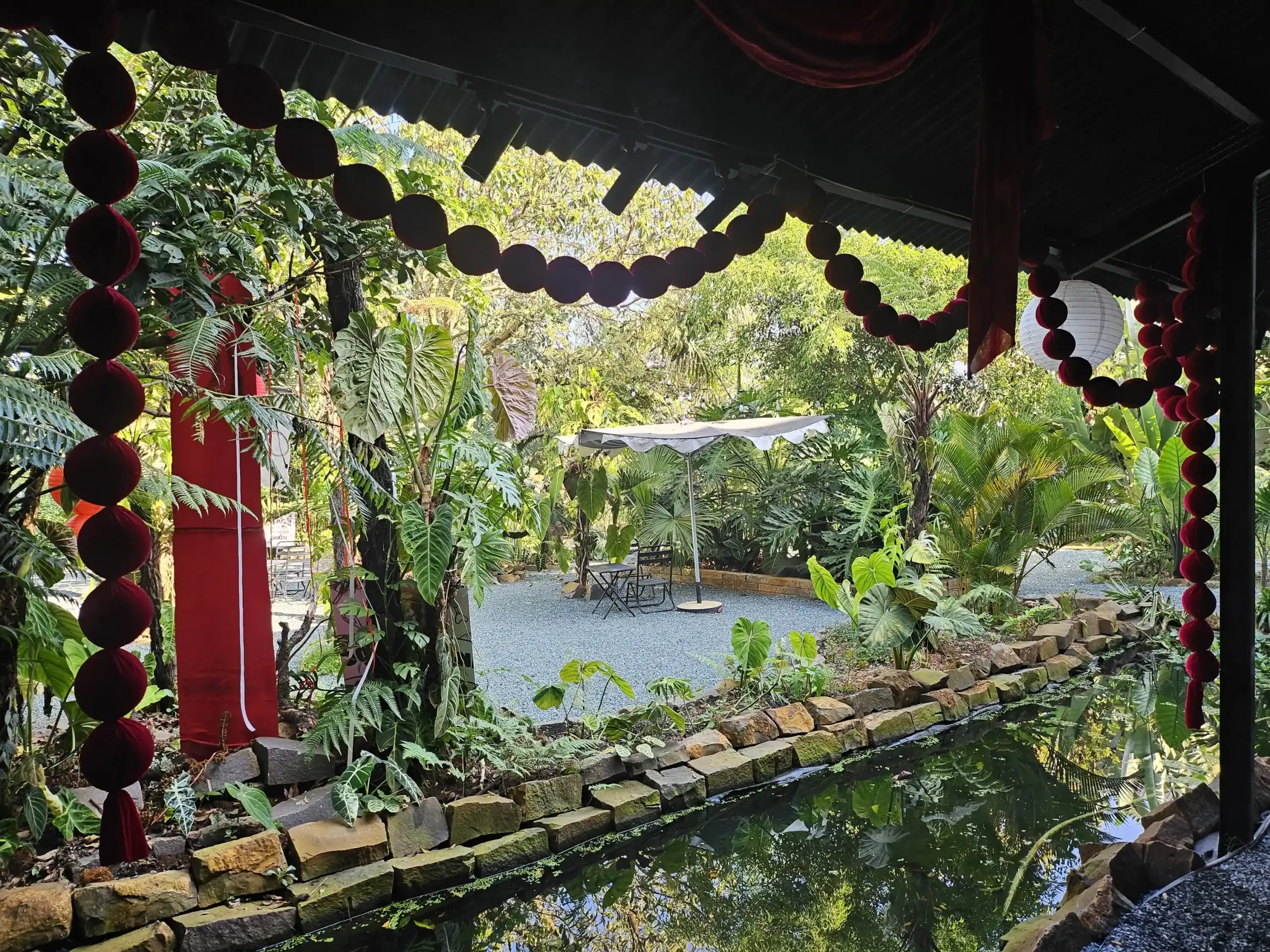 Vườn nhiệt đới tại The GREEN Garden Coffee