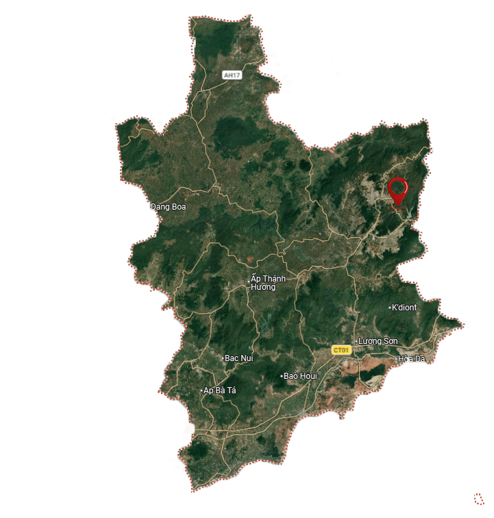 Bản đồ vùng trồng Arabica Cầu Đất – Đà Lạt