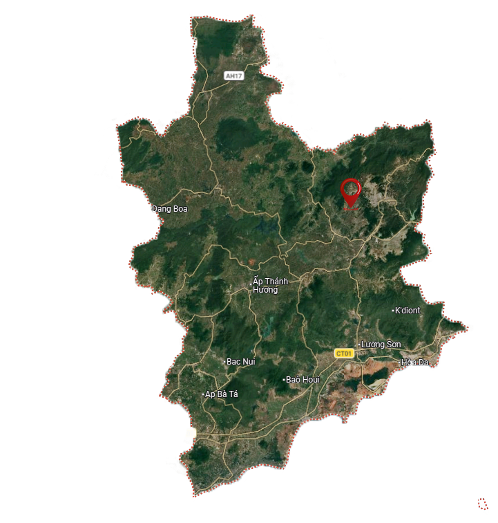 Bản đồ vùng trồng Robusta – Nam Ban, Lâm Hà, Lâm Đồng