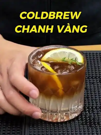 Cách pha Cold Brew Chanh Vàng tươi mát đẳng cấp Bartender tại nhà