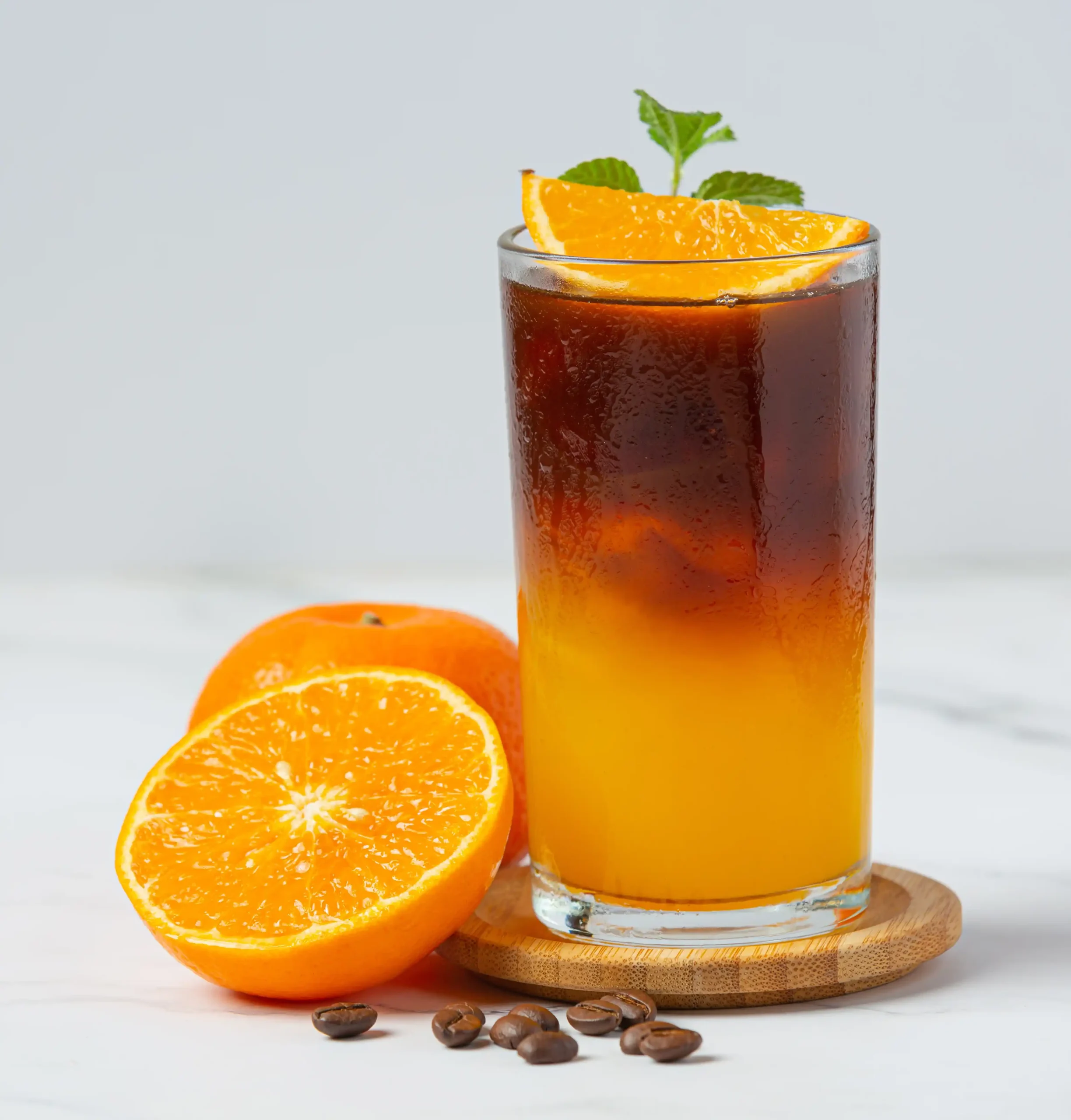 Cách pha Americano cam thành phẩm hai tầng đẹp mắt